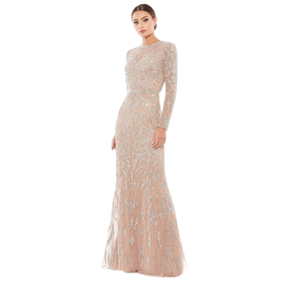 Mac Duggal 5124 Long Mother of the Bride Dress Sz 14